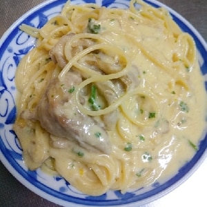 鶏のレモンクリームパスタ